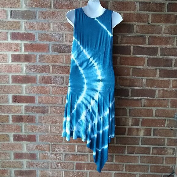 G Scent Tie Dye Asymmetrical Tank Dress Size Sm - Picture 2 of 3